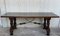 Spanish Refectory, Dining or Desk Table with Lyre Legs and Iron Stretcher 4