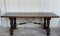 Spanish Refectory, Dining or Desk Table with Lyre Legs and Iron Stretcher, Image 4