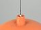 Lampada da soffitto modello PH4 arancione di Poul Henningsen per Louis Poulsen, anni '60, Immagine 4