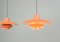 Orange Model PH4 Ceiling Lamp by Poul Henningsen for Louis Poulsen, 1960s 7