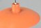 Lampada da soffitto modello PH4 arancione di Poul Henningsen per Louis Poulsen, anni '60, Immagine 5