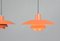 Orange Modell PH4 Deckenlampe von Poul Henningsen für Louis Poulsen, 1960er 11
