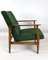 Vintage Green Velvet Lounge Chair, 1970er Jahre 10