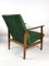 Vintage Green Velvet Lounge Chair, 1970er Jahre 8