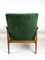 Vintage Green Velvet Lounge Chair, 1970er Jahre 9