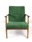 Vintage Green Velvet Lounge Chair, 1970er Jahre 1