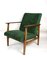 Vintage Green Velvet Lounge Chair, 1970er Jahre 6