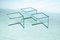 Tables Gigognes en Verre, 1970s, Set de 3 2