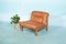 Cognac Leather Lounge Chair, 1960s 11