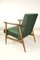Grüner Olivgrüner Vintage Sessel, 1970er 7