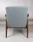 Fauteuil Vintage Bleu Gris, 1970s, 9