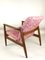 Vintage Red Rose GFM-064 Armchair by Edmund Homa, 1970s 5