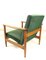 GFM-142 Sessel aus Grünem Olivenholz von Edmund Homa, 1970er 10