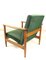 Green Olive GFM-142 Armchair by Edmund Homa, 1970s 10