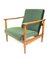 GFM-142 Sessel aus Grünem Olivenholz von Edmund Homa, 1970er 6