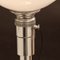 French Chromed Metal Art Deco and Opaline Glass Table Lamp from Mazda, 1930s 6