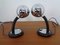 Adjustable Chrome Plated Space Age Table Lamps, 1960s, Set of 2 1