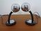 Lampes de Bureau Ajustables Space Age Plaqué Chrome, 1960s, Set de 2 1