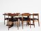 Mid-Century Danish Round Dining Table in Teak with 2 Extensions from Skovby, 1960s 2