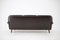 Danish 3-Seat Sofa in Dark Brown Leather, 1970s 9
