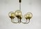 Mid-Century Brass 6-Arm Sputnik Chandelier, 1960s 2