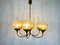 Mid-Century Brass 6-Arm Sputnik Chandelier, 1960s 10