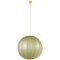 Mid-Century Modern Round Cocoon Pendant Lamp, Italy, 1960s 1