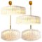 Glass & Brass Light Fixtures from Doria, Germany, 1960s, Set of 4 1