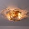 Brown and Clear Flush Mount Wall Light by J.T. Kalmar for Franken, 1960 16