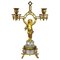 Napoleon IIII Fire-Gilded Bronze Putto Candlestick from Baccarat 2
