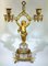 Napoleon IIII Fire-Gilded Bronze Putto Candlestick from Baccarat 3