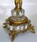 Napoleon IIII feuervergoldeter Bronze Putto Kerzenständer von Baccarat 4