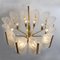 Large Glass Leaves Brass Chandeliers by Carl Fagerlund for Orrefors, Set of 2 13