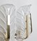 Large Glass Leaves Brass Chandeliers by Carl Fagerlund for Orrefors, Set of 2, Image 9