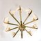 Leaves Brass Light Fixtures from Orrefors, Sweden, 1960s, Set of 4 9