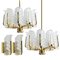 Leaves Brass Light Fixtures from Orrefors, Sweden, 1960s, Set of 4 2