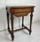 Antique German Walnut Sewing Table 7