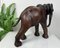 Vintage Leather Elephant Sculpture 18