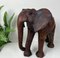 Sculpture Elephant Vintage en Cuir 24