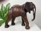 Sculpture Elephant Vintage en Cuir 3
