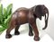 Sculpture Elephant Vintage en Cuir 1