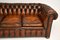 Toggled Leder Chesterfield Sofa im viktorianischen Stil, 1950er 5