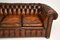 Victorian Style Deep Buttoned Leather Chesterfield Sofa, 1950s 5