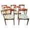 Chaises de Salon Modèle 101 en Teck par Gianfranco Frattini pour Cassina, Italie, 1960s, Set de 7 1