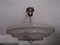 Lampada da soffitto Bauhaus in nichel e vetro satinato, anni '30, Immagine 9