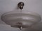 Bauhaus Nickel and Frosted Glass Ceiling Lamp, 1930s 3