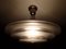 Lampada da soffitto Bauhaus in nichel e vetro satinato, anni '30, Immagine 4