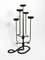 Floor Wrought Iron Candlestand, 1960s 4