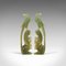 Antique Victorian Oriental Jade Bird of Paradise Carved Figures, Set of 2, Image 1