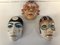 Ceramic Faces, 1950s, Set of 3, Image 3